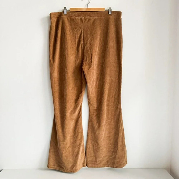 Aerie High  Rise Corduroy Flared Hem Pants Stretch Comfort Jogger XXL - Picture 7 of 7